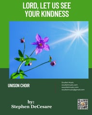 Lord, Let Us See Your Kindness Unison choral sheet music cover Thumbnail